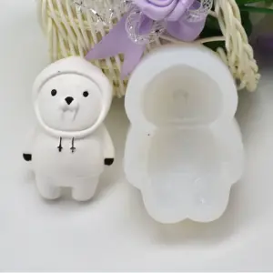 3D Winter Bear cartoon silicone mould
