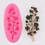 Tree Branch Flower studs theme silicone Mould
