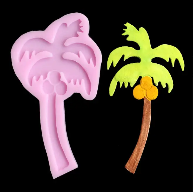 Coconut tree silicone mould Style 3