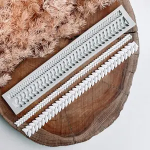 Leaf theme boarder Silicone Mould