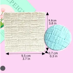 Fabric Woven texture mat silicone Mould style 6