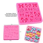 Detailed Mini Bow silicone mould Style 6