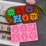 Smiley face multiple expressions puzzle silicone mould