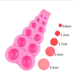 3D Half Round Pearl Silicone mould Style 2