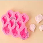 3D Tulip flower and leaf silicone mould set (2 pcs)