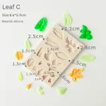 4 style Leaf silicone mould