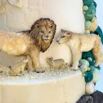 Lion and lioness Jungle animal silicone mould