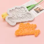 Happy birthday Design DIY Silicone Mould Style 3