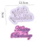 Happy birthday Design DIY Silicone Mould Style 3