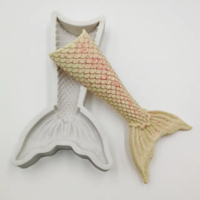 3D Large Mermaid Tail silicone mould style 5