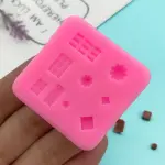 Miniature Chocolate and Swirl Silicone Mould