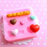 Miniature Hearts and Bread Silicone Mould