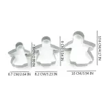 3 pcs Christmas Angel Aluminum Cutter set
