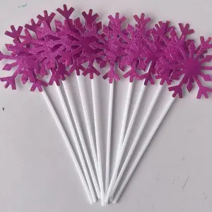 10 pcs Snowflake Topper set