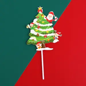 Christmas Tree theme cake topper style 16
