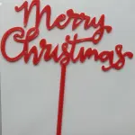 1 pcs Merry Christmas acrylic cake topper Style 25