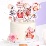 11 pcs Christmas theme cake Cupcake topper set style 30