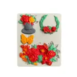 Flower Pot bouquet Garland shape flower vase flower theme silicone mould