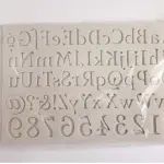 Creative Letter Lower and upper case Alphabet and Number Silicone mould