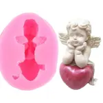 Cupid Angel heart Silicone mould