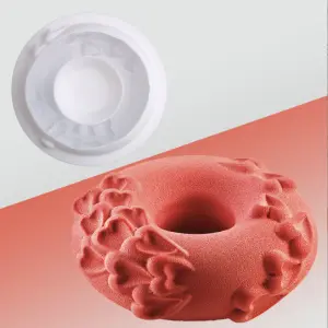 Endless Love Passion Donut Heart Entremet Cake Silicone Mould