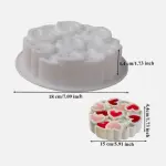 Intertwined Heart Round Silicone Chocolate Mould | Non-Stick Mould for Baking