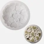 Intertwined Heart Round Silicone Chocolate Mould | Non-Stick Mould for Baking