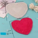 Large heart lace silicone mould