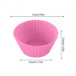Silicone Cupcake/Muffin Baking Cups - Pack of 12