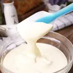 1 PCS Full Silicone Spatula Spoon 1 Piece (21.5 X 4.5 Cm,Random Colour)