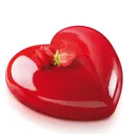 4.7 Inch Heart Silicone Mold for Baking Mousse Cake Mold Chocolate Dessert Mold,Easy Release Non Stick Silicone mould entremet mould