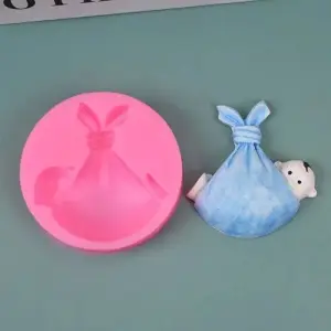 Sleeping Baby Silicone Mould for Fondant, Chocolate & DIY Crafts