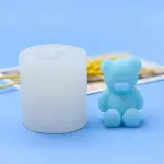 Small Teddy Silicone Mould for Candle, Resin & Cake Decoration