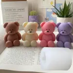 Small Teddy Silicone Mould for Candle, Resin & Cake Decoration