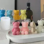 Small Teddy Silicone Mould for Candle, Resin & Cake Decoration