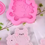 Teddy Riding Horse Silicone Mould for Fondant, Chocolate & DIY Crafts