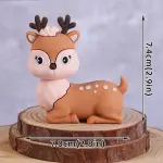 3D deer jungle theme cake toy