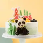 Panda with ball theme silicone mould style 5