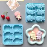 6 CAVITY GINGERBREAD MAN CHOCOLATE BISCUIT SILICONE Mould