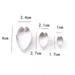 3 pcs Cherry Blossom flower petal cutter set