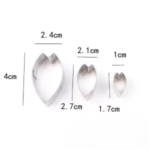 3 pcs Cherry Blossom flower petal cutter set