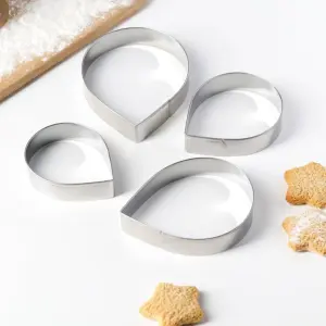 4 pcs Rose petal Flower cutter set