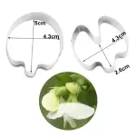 2 pcs Pea Petal Cutter Set ( A364)