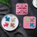 4 Cavity airplane silicone mould