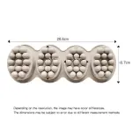 SILICONE SOAP MOLDS – 4 CAVITIES MASSAGE BAR ELLIPSE MOLD