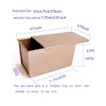 Non stick Aluminium Bread Loaf tin baking pan with lid