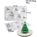 7 Cavity Christmas tree layer silicone mould