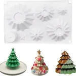 7 Cavity Christmas tree layer silicone mould