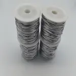 25 meters Elastic Rope thread for packing (silver)