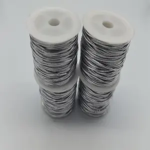 25 meters Elastic Rope thread for packing (silver)